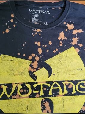 Wu-Tang Black Graphic Tee with Yellow Logo